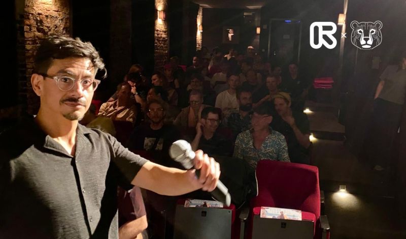 Ben Chimoy welcoming a full house at IL KINO
