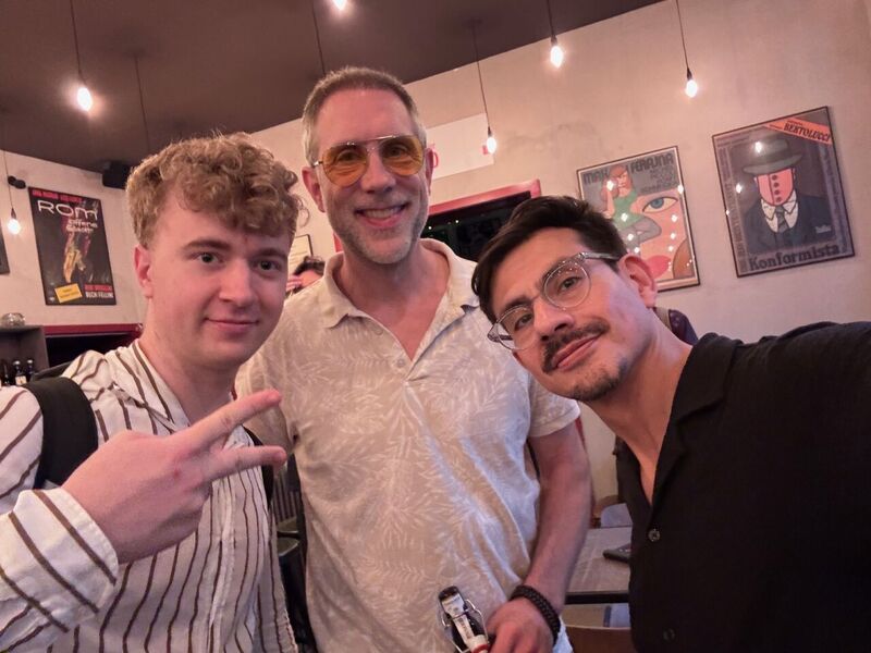 Ben Chimoy with guests in the IL KINO bar