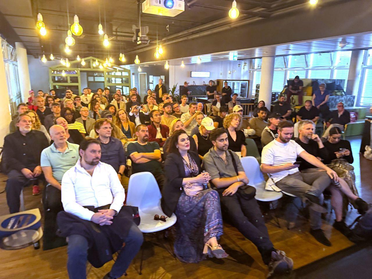 Around 100 guests at the AI Filmmakers Berlin Spring Session